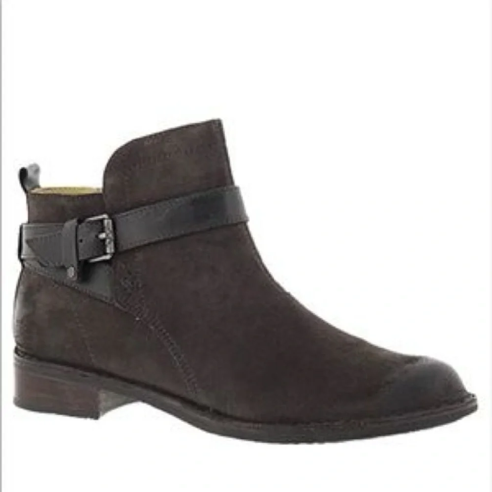 Like New - Bussola x Anthropologie Sevilla Ankle Booties - Coal - size 38